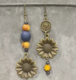 Fields of Sunflowers Dangle Earrings