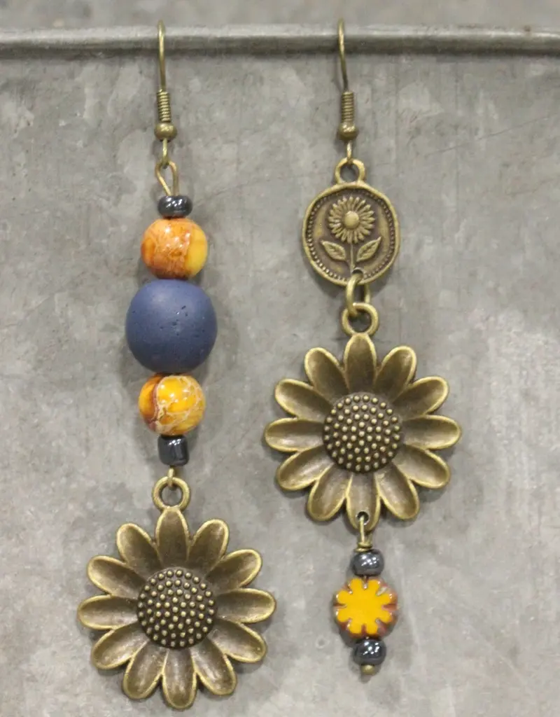Fields of Sunflowers Dangle Earrings