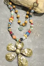 Fun in the Sun Flower Layered Leather