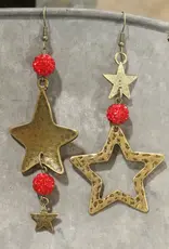 In God We Trust Golden Dangle Earrings