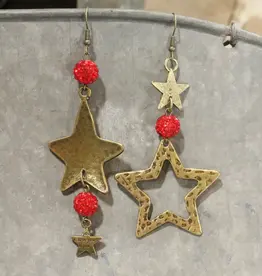 In God We Trust Golden Dangle Earrings