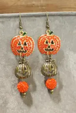 Jack-O-Lantern Diva's Dangle Earrings