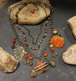 Picking Pumpkins Charm'd Necklace