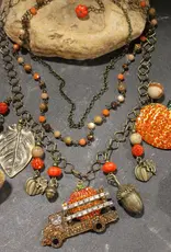 Picking Pumpkins Charm'd Necklace