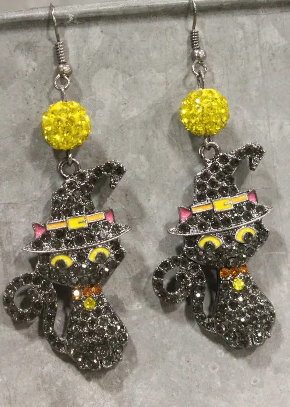 Purrrfect Kitty Dangle Earrings