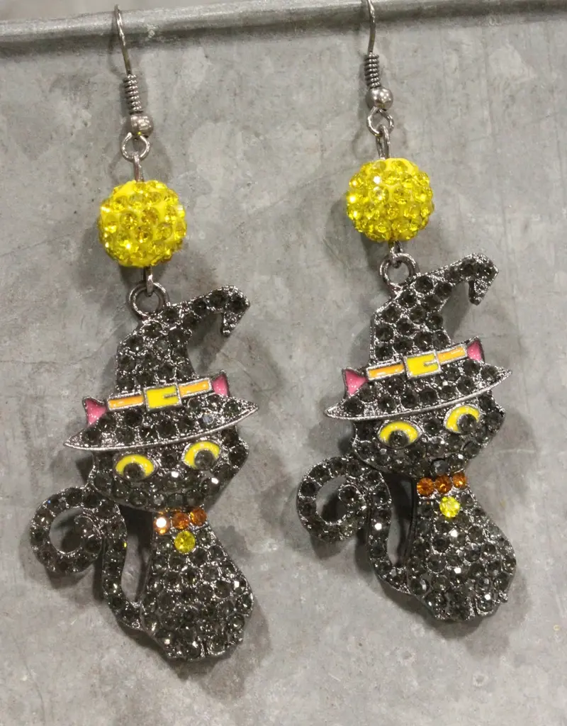 Purrrfect Kitty Dangle Earrings