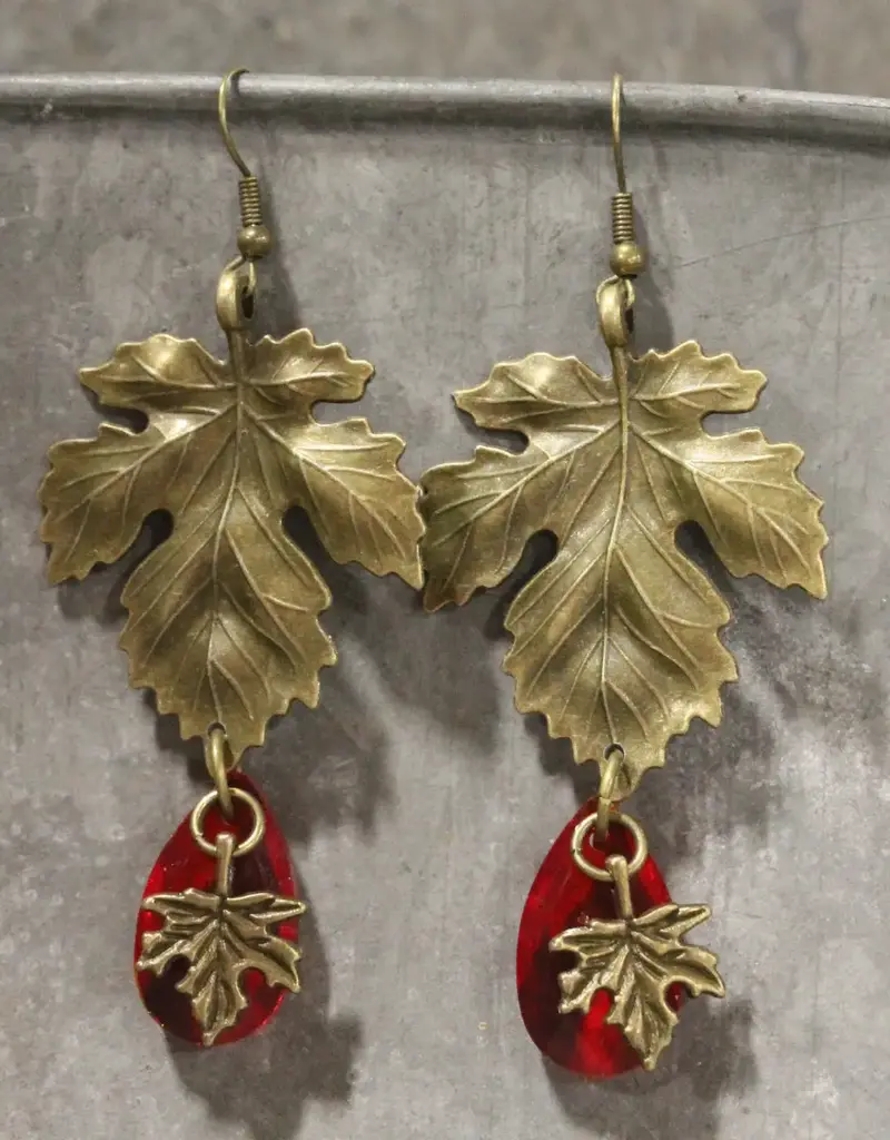 Red Maples Are My Favorite Dangle Earrings