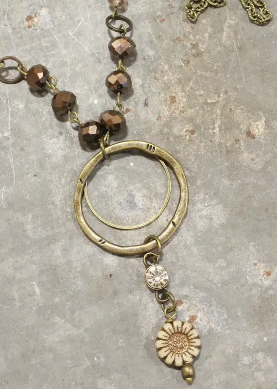 Simply Charming Rich Brown Necklace