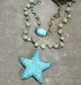 Sparkling Star Turquoise Layered Necklace