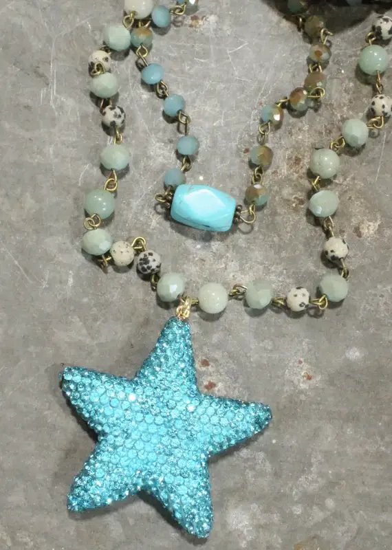 Sparkling Star Turquoise Layered Necklace