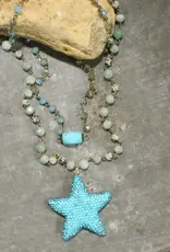 Sparkling Star Turquoise Layered Necklace