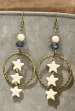 Stars in the Night Sky Dangle Drop Earrings