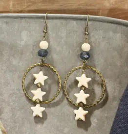 Stars in the Night Sky Dangle Drop Earrings