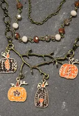Vining Pumpkin Patch Charm'd Necklace