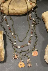 Vining Pumpkin Patch Charm'd Necklace