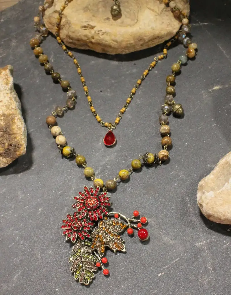 Warm Colors of Fall Charm'd Necklace