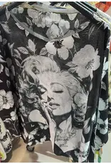 Marilyn Knit Printed Sweater - Made In Italy - ONE SIZE