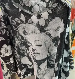 Marilyn Knit Printed Sweater - Made In Italy - ONE SIZE
