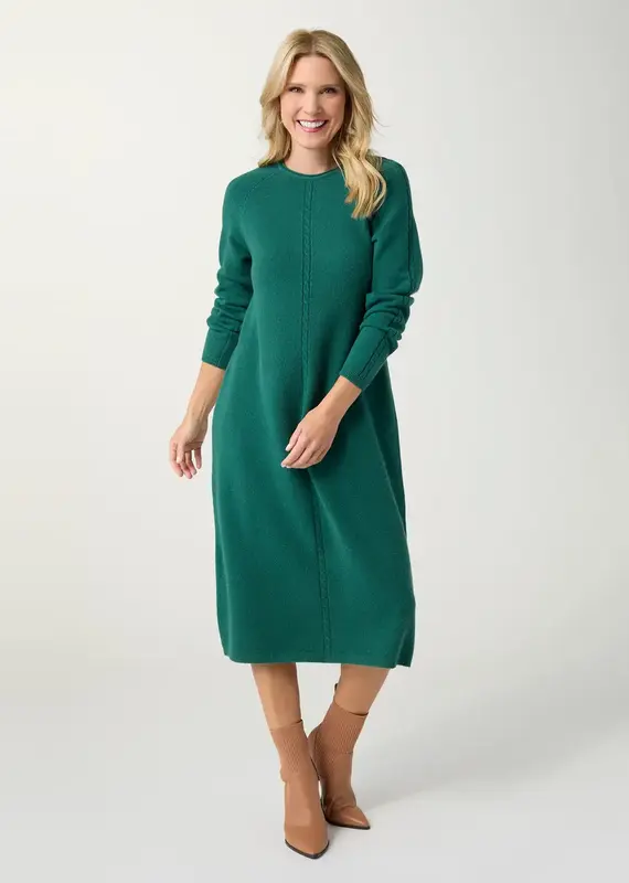 Heavenly-Luxe Cable Knit Detail Dress