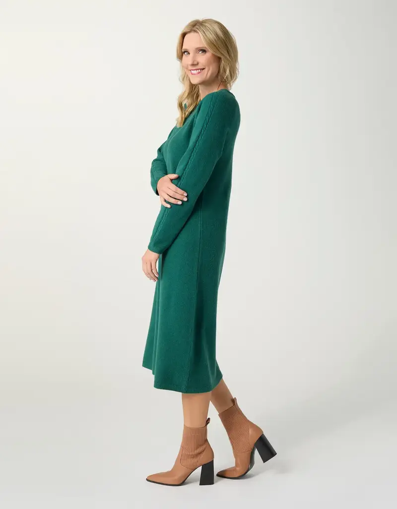 Heavenly-Luxe Cable Knit Detail Dress