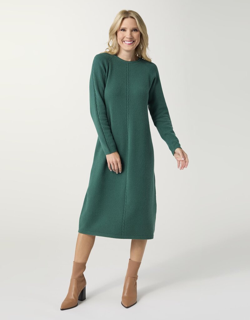 Heavenly-Luxe Cable Knit Detail Dress