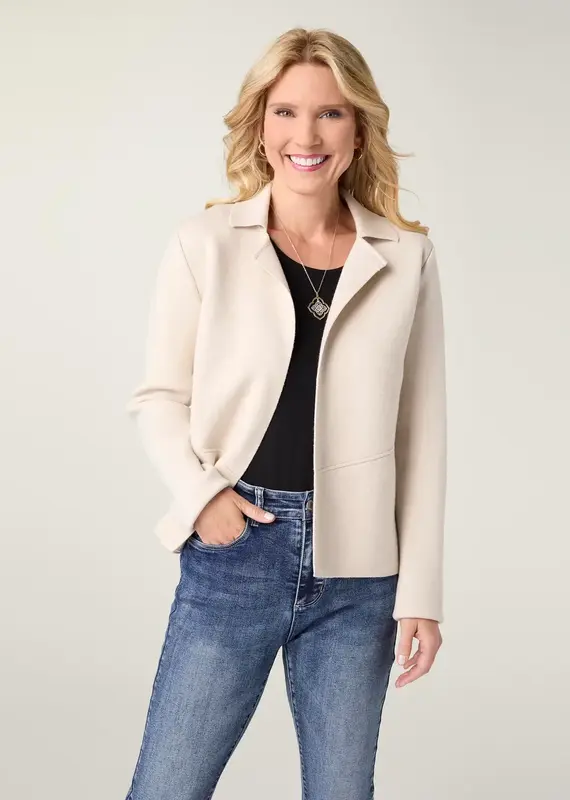 Heavenly-Luxe Notch Collar Cardigan