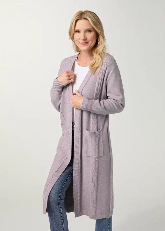 Heavenly-Luxe Cable Knit Duster Cardigan