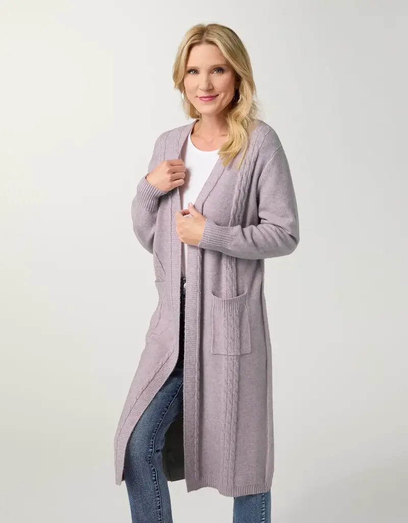 Heavenly-Luxe Cable Knit Duster Cardigan