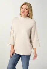 Heavenly-Luxe Stitch Detail Funnel Neck Sweater