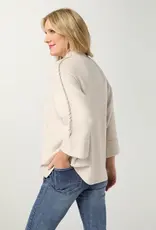 Heavenly-Luxe Stitch Detail Funnel Neck Sweater