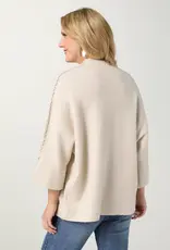 Heavenly-Luxe Stitch Detail Funnel Neck Sweater
