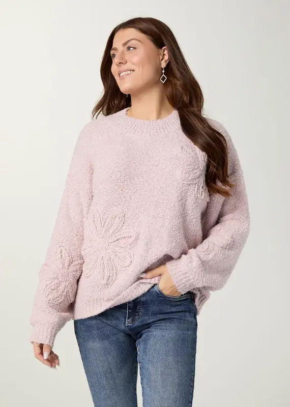 Liesel Sweater with Floral Applique