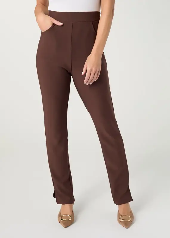 Georgie Straight Leg with Side Slit Pant