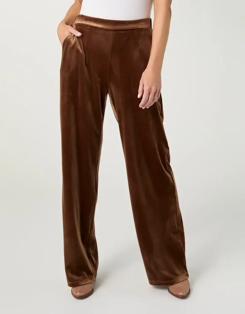 Roslyn Wide Leg Velour Pant