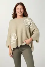 Taline Relaxed Fit Sweater with Flower
