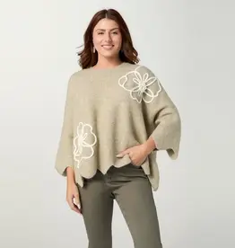Taline Relaxed Fit Sweater with Flower