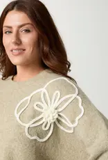 Taline Relaxed Fit Sweater with Flower