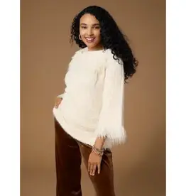 Laverne 3/4 Sleeve Envelope Neck Sweater