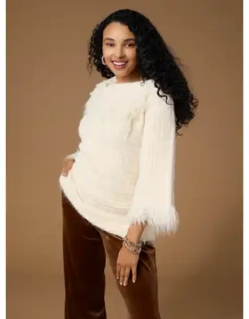 Laverne 3/4 Sleeve Envelope Neck Sweater
