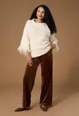 Laverne 3/4 Sleeve Envelope Neck Sweater