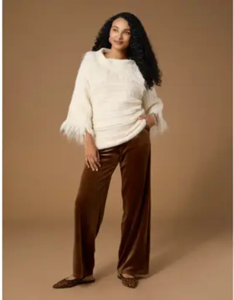 Laverne 3/4 Sleeve Envelope Neck Sweater