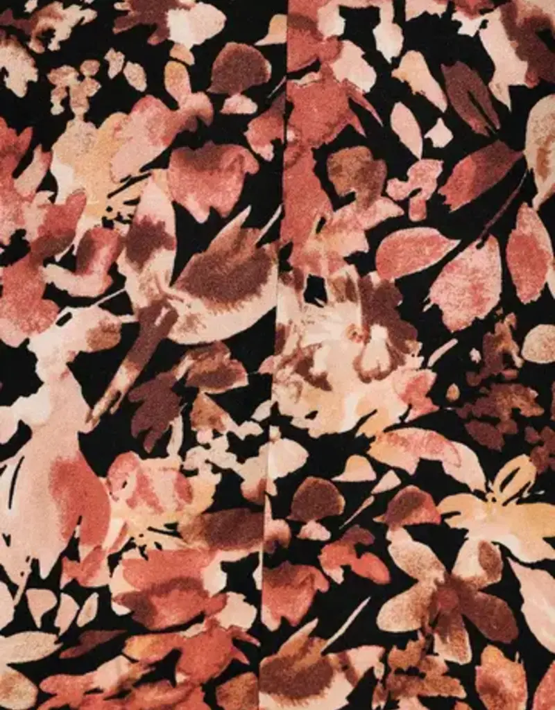 Brenda Floral Print Boat Neck Top