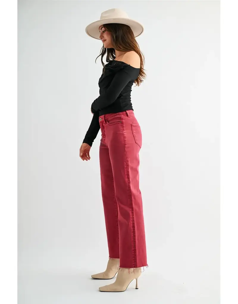 Hailey High Rise Straight Ankle - Tummy Tuck