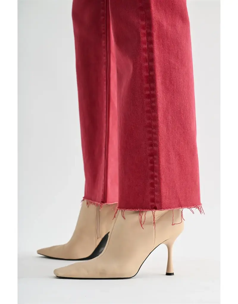 Hailey High Rise Straight Ankle - Tummy Tuck