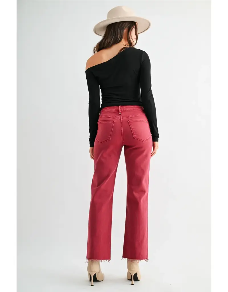 Hailey High Rise Straight Ankle - Tummy Tuck