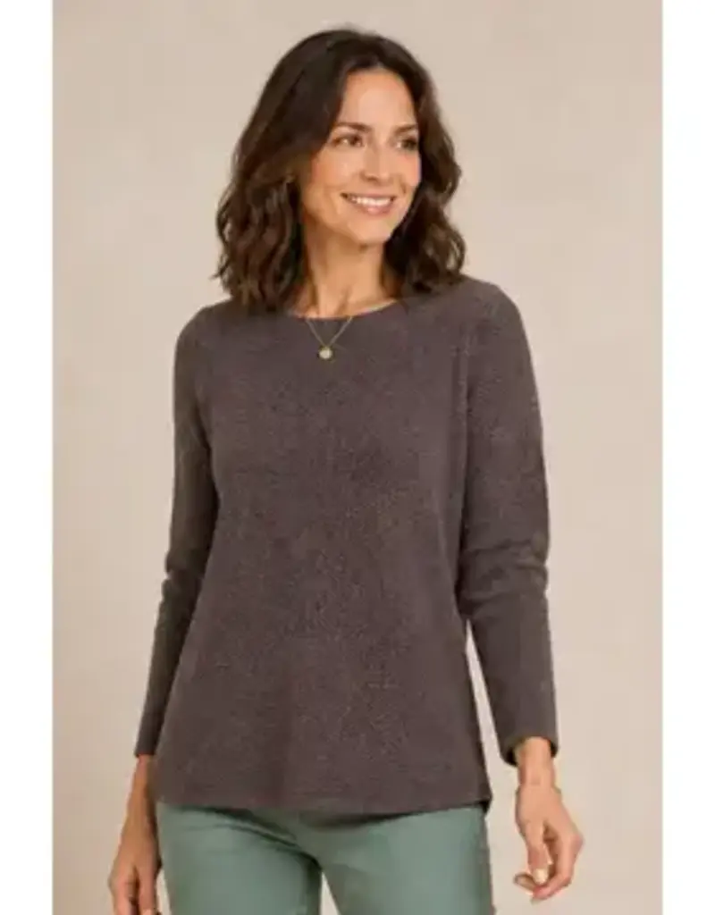 Seedstitch Crew Neck Sweater -Available in Brown - Ivory - Black