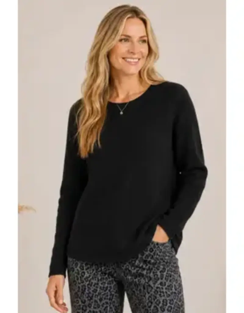 Seedstitch Crew Neck Sweater -Available in Brown - Ivory - Black