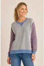Sammie Trim Stripe Insert Pullover Top