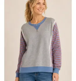 Sammie Trim Stripe Insert Pullover Top