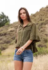 Bri Boho Vintage Cropped Jacket/Top